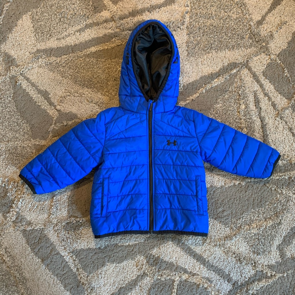 UNDER ARMOUR - Puffer Jacket - Blue/Black -24M-EUC